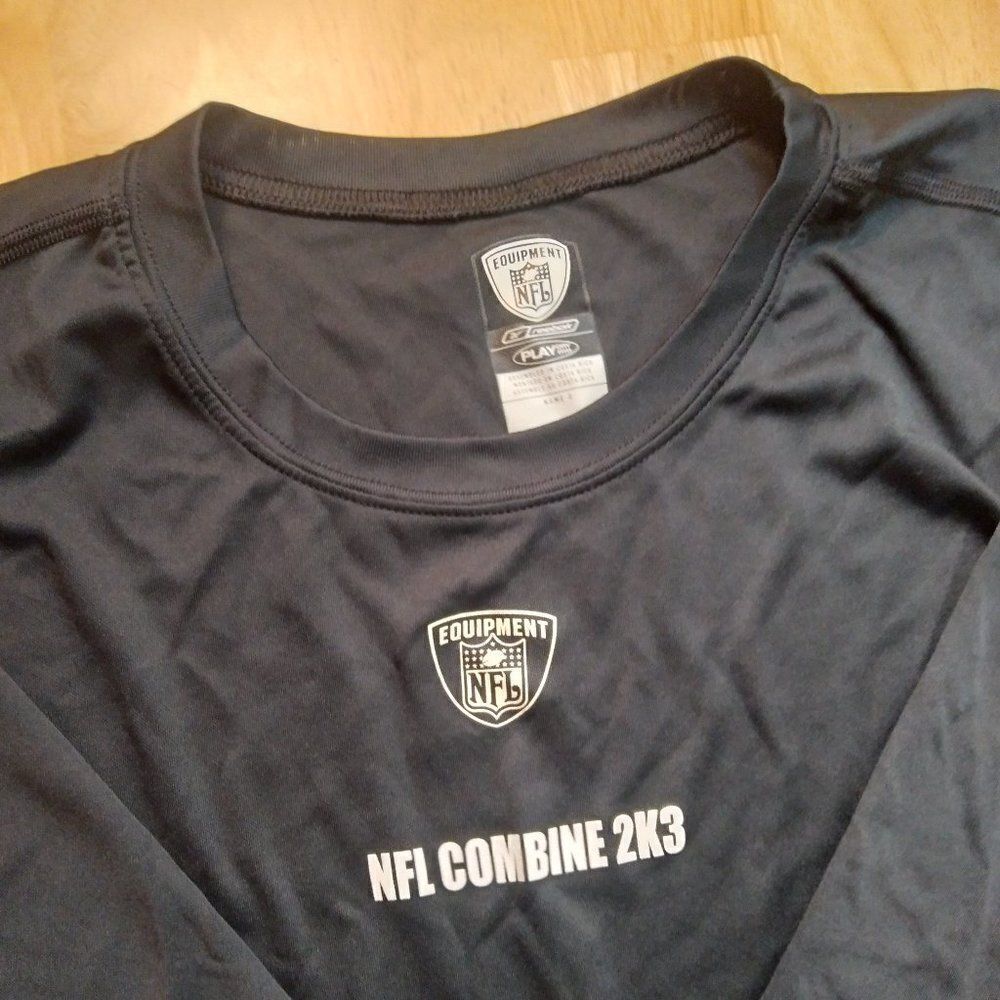 Vintage Reebok NFL Equipment Combine 2003 2K3 Play Dry T-Shirt